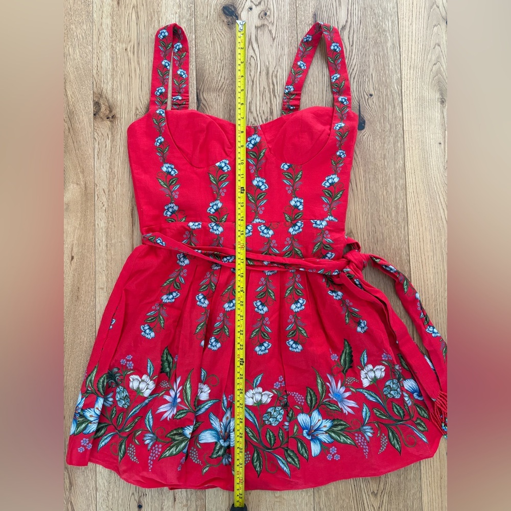 FARM Rio Red Floral Mini Dress - Picture 13 of 13